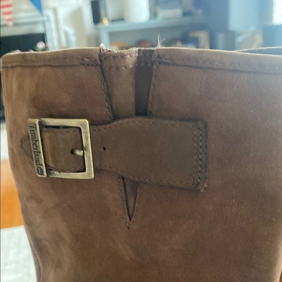 Timberland Lexiss Tall Nubuck buckle harness brown Leather riding bootsSize 9.5 - Picture 10 of 16